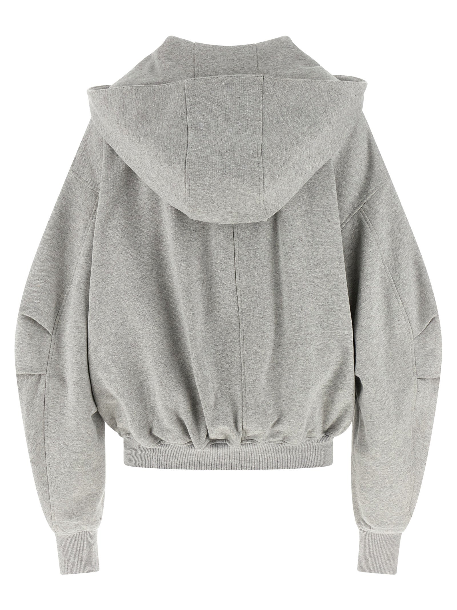 The Attico Gray Cotton Sweatshirt