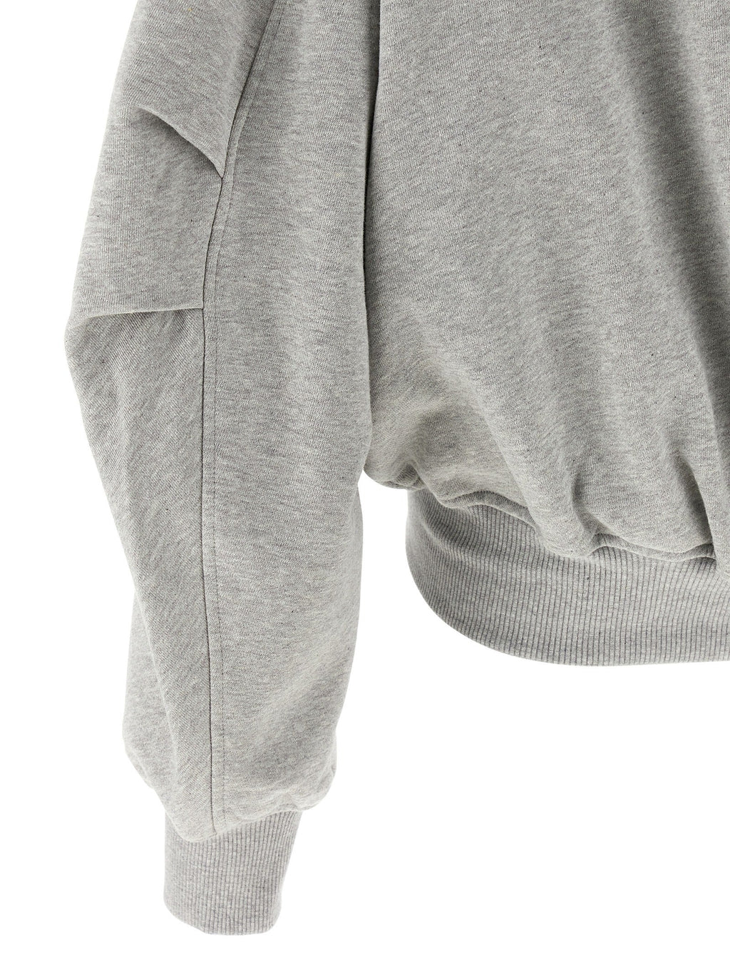 The Attico Gray Cotton Sweatshirt
