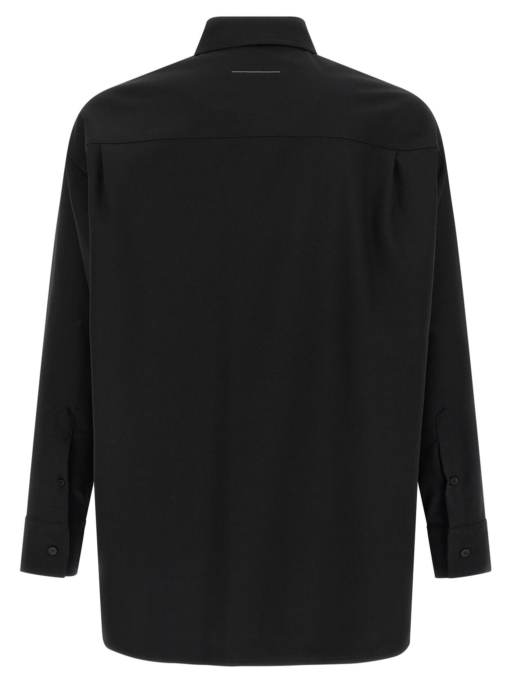 MM6 Maison Margiela Black Polyester Blouse