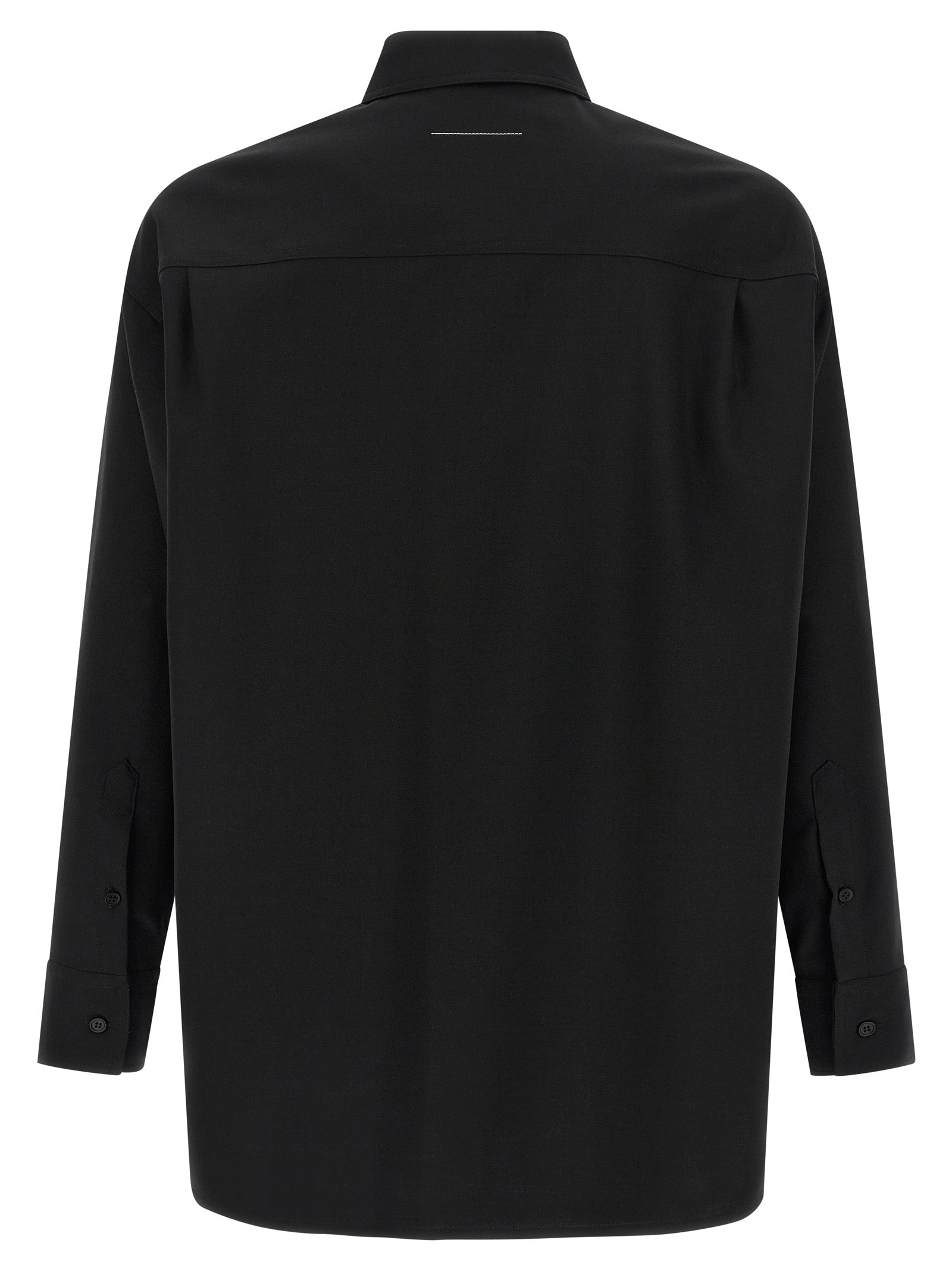MM6 Maison Margiela Black Polyester Blouse