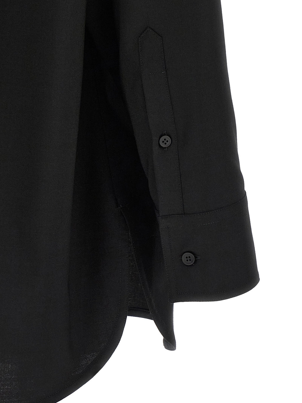 MM6 Maison Margiela Black Polyester Blouse