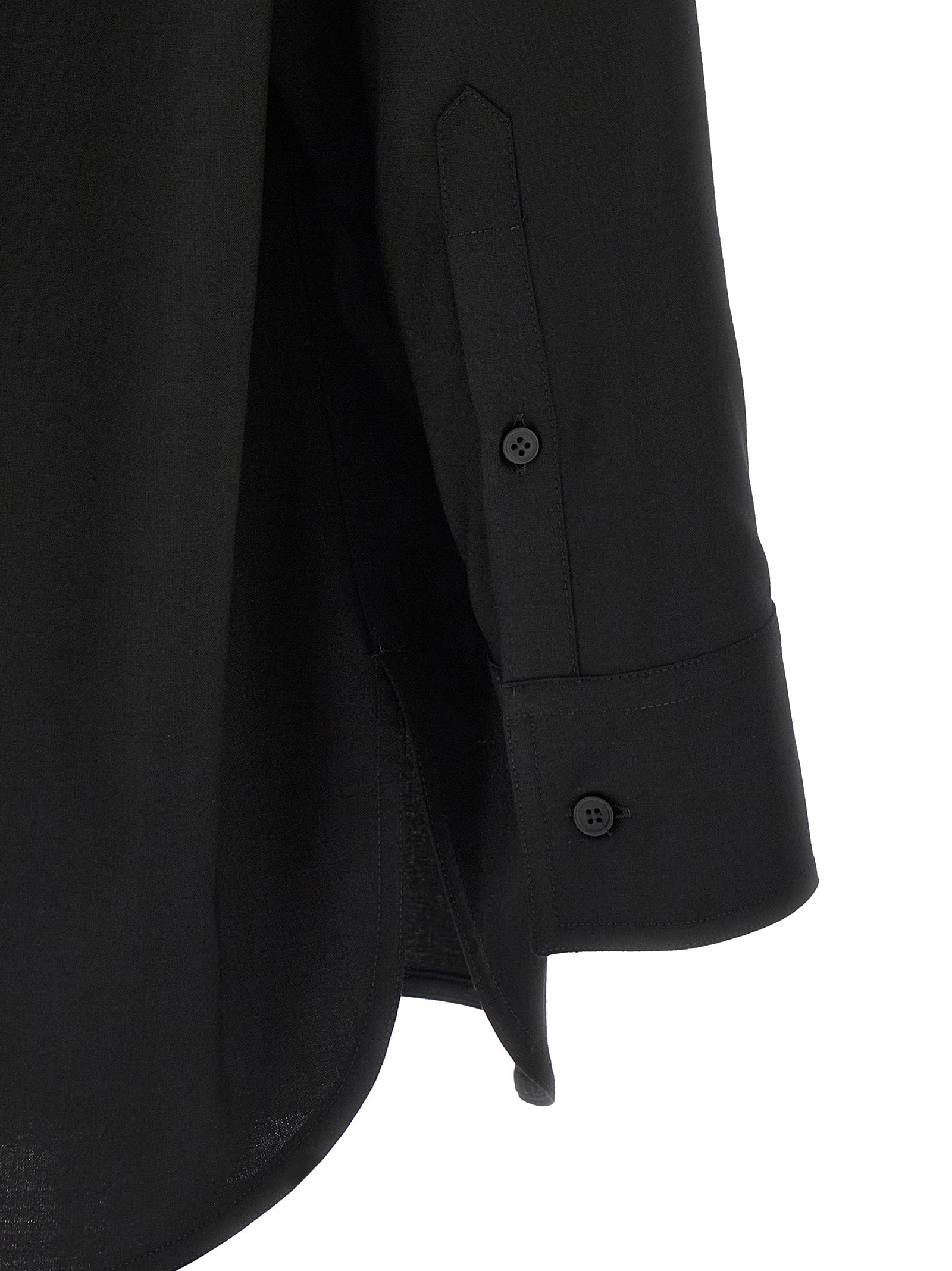 MM6 Maison Margiela Black Polyester Blouse