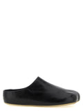 MM6 Maison Margiela Black Calfskin Clogs