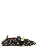 Ganni Multicolor Cotton Ballet Flats