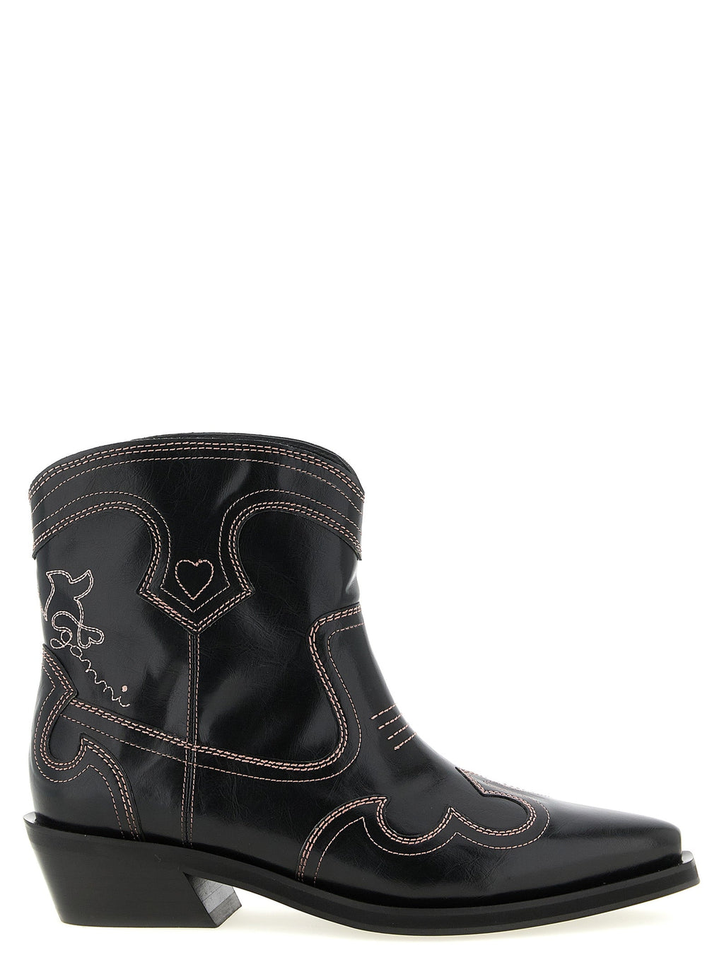 Ganni Black Polyethylene Chelsea Boots
