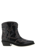 Ganni Black Polyethylene Chelsea Boots