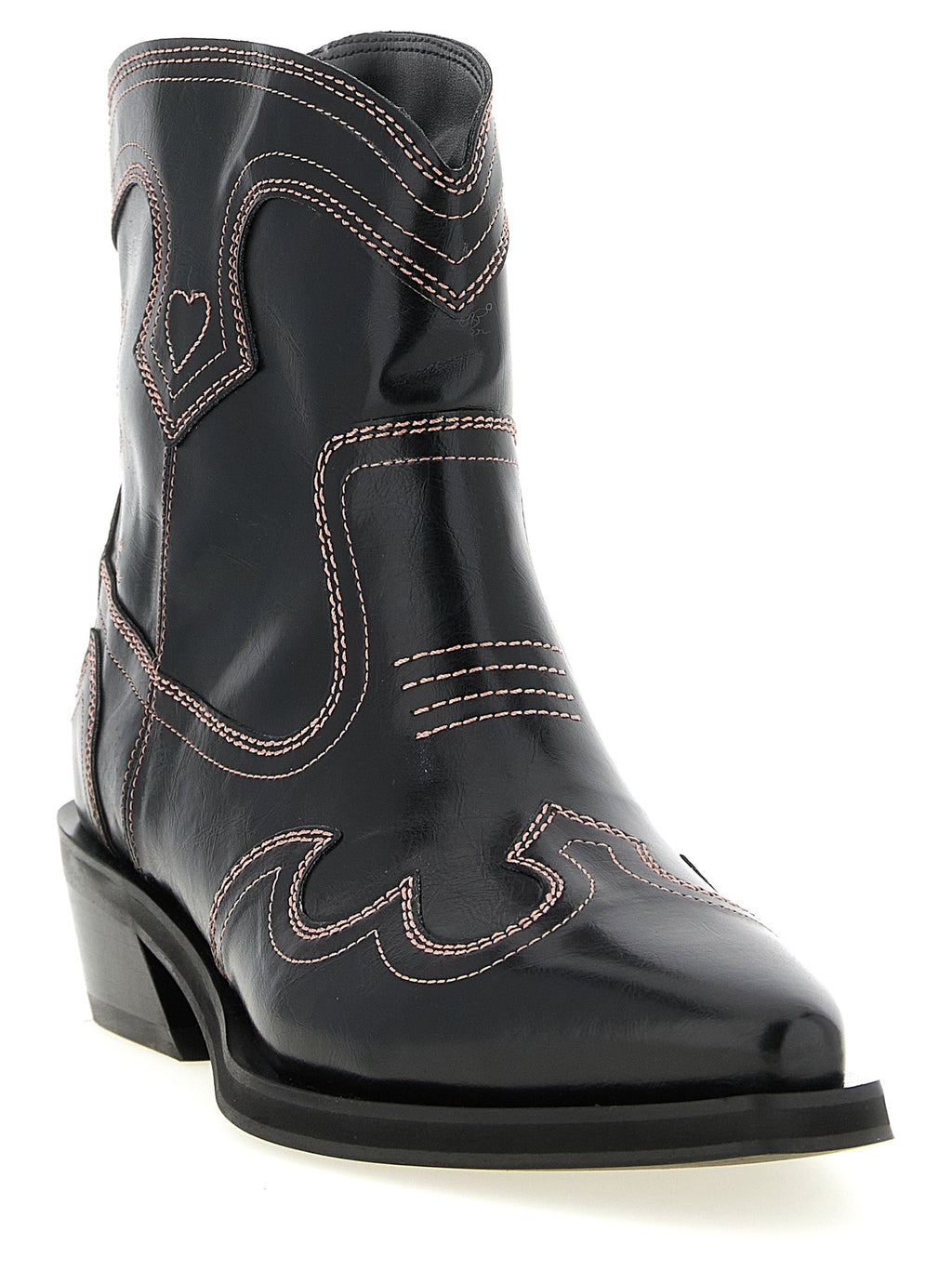 Ganni Black Polyethylene Chelsea Boots