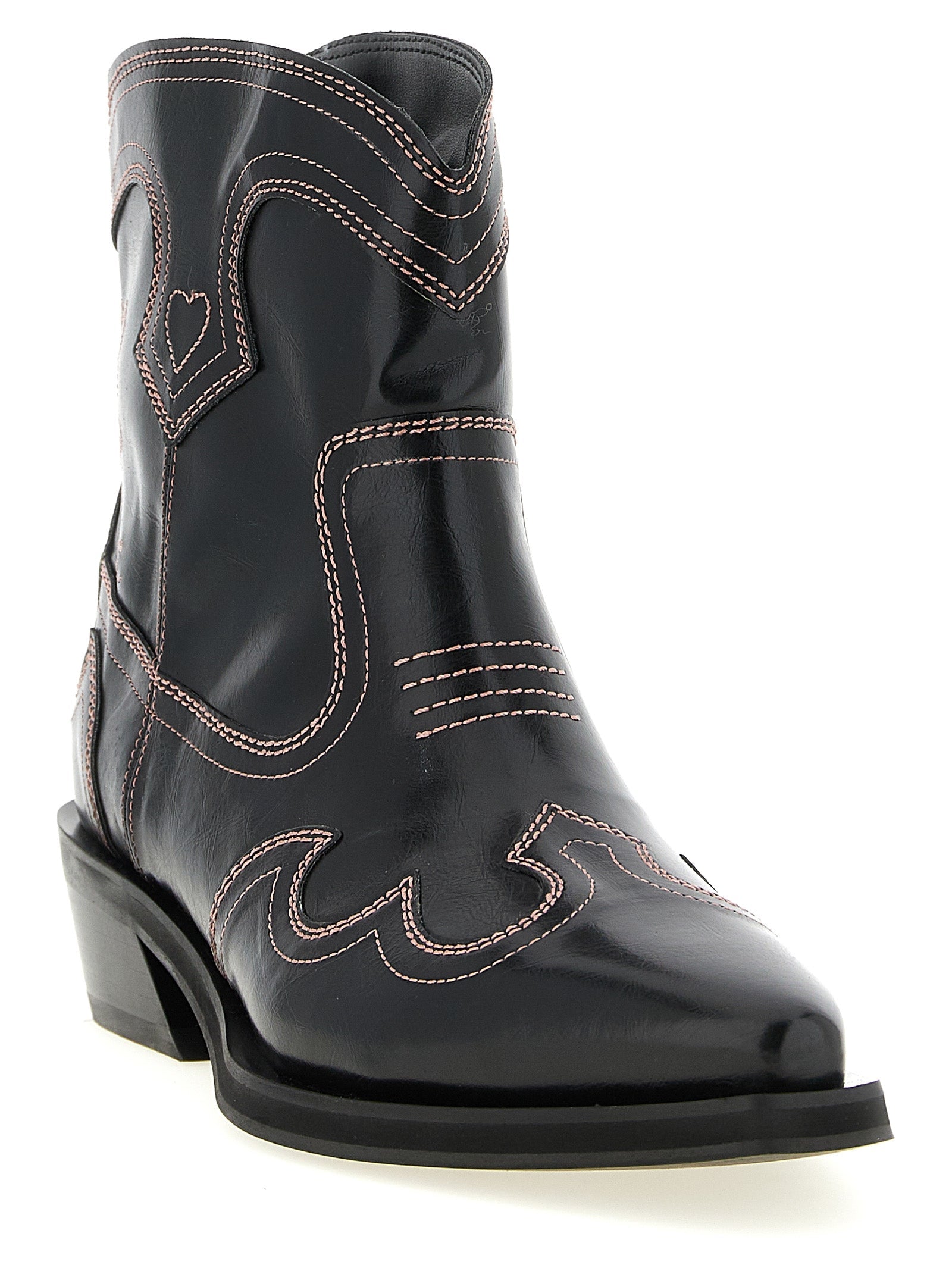 Ganni Black Polyethylene Chelsea Boots