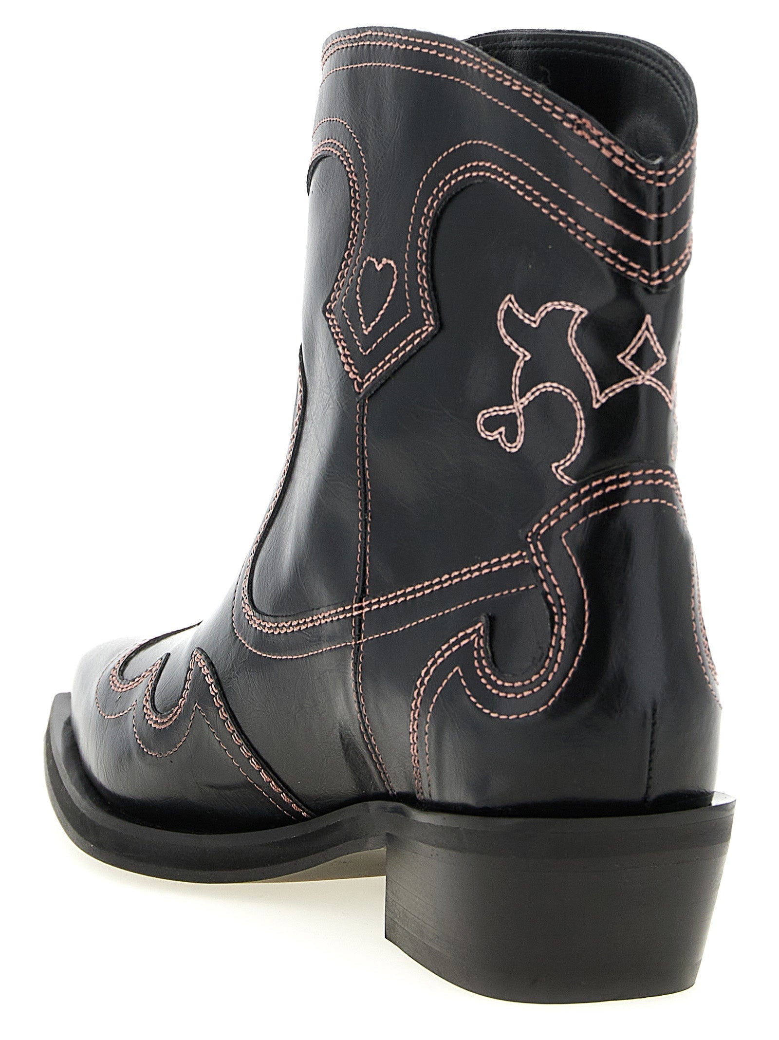 Ganni Black Polyethylene Chelsea Boots