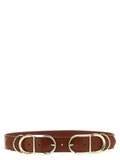 PINKO Brown Lamb Leather Regular Belt