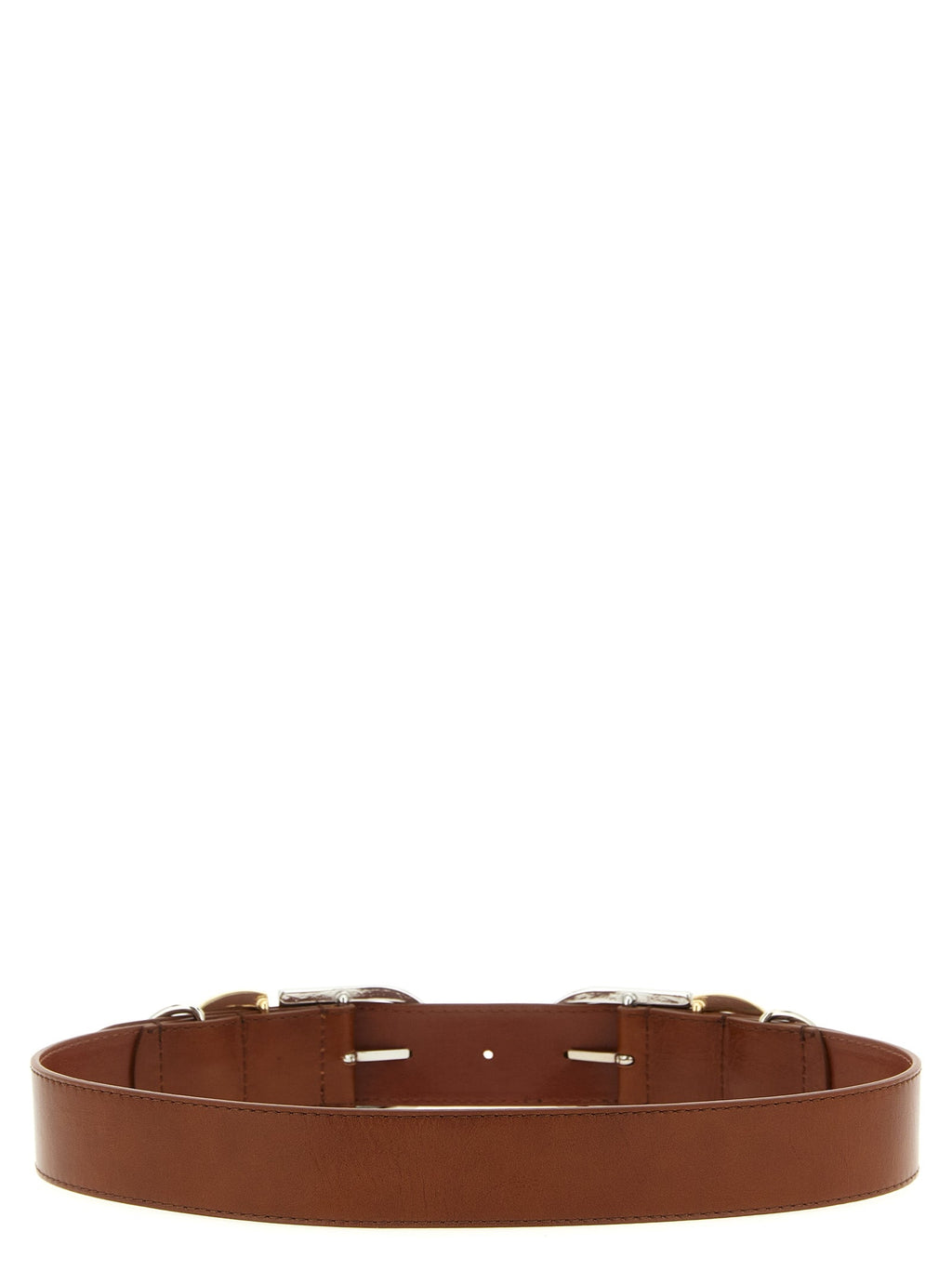 PINKO Brown Lamb Leather Regular Belt