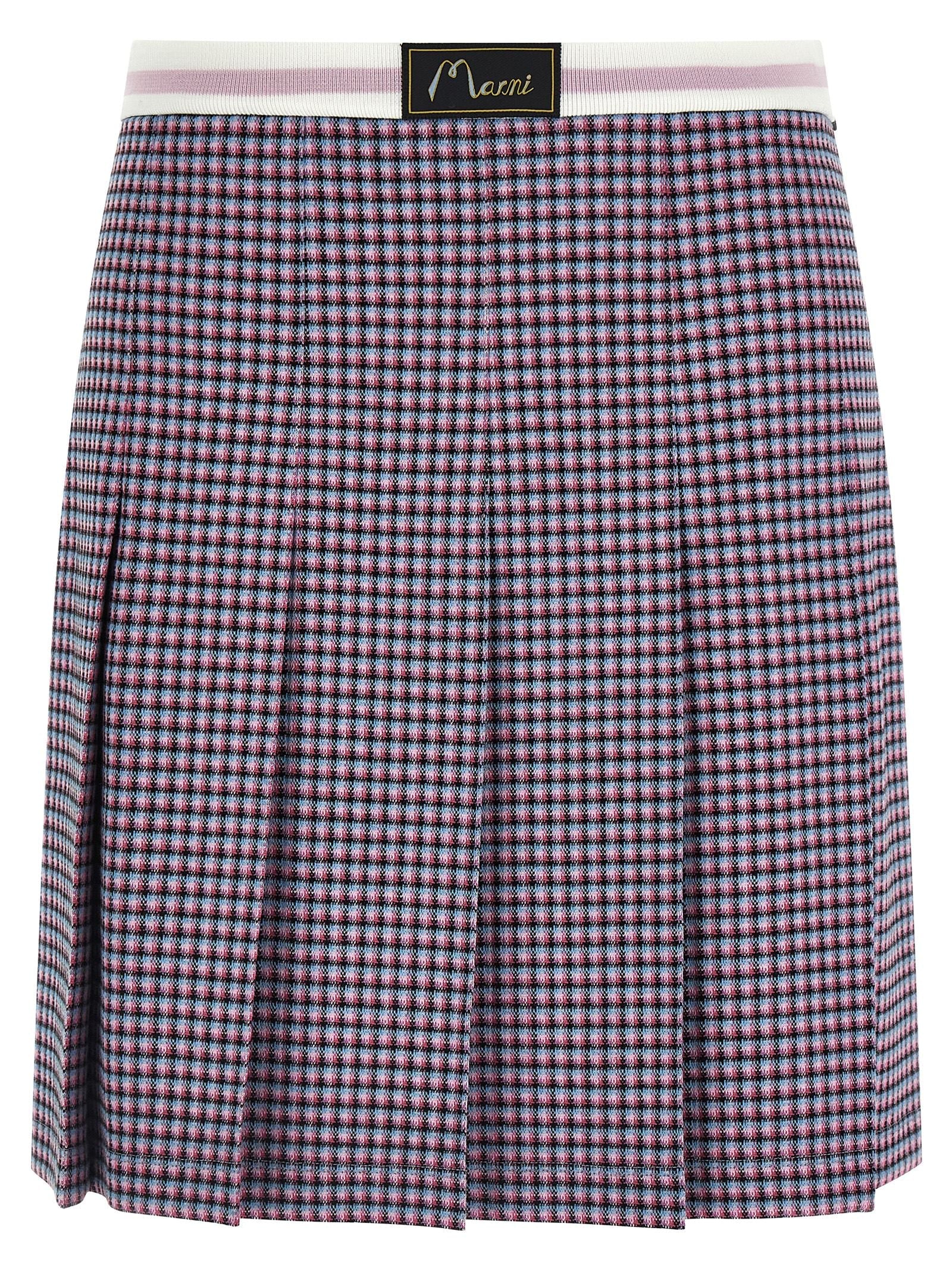 Marni Purple Viscose Long Skirt