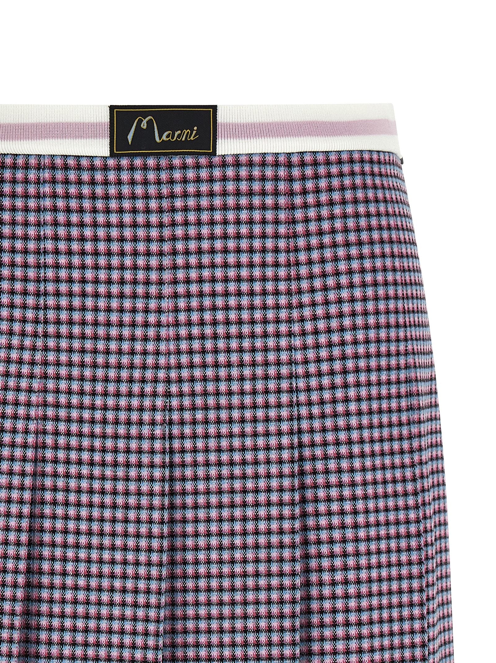 Marni Purple Viscose Long Skirt