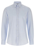 Brunello Cucinelli Blue Cotton Blouse
