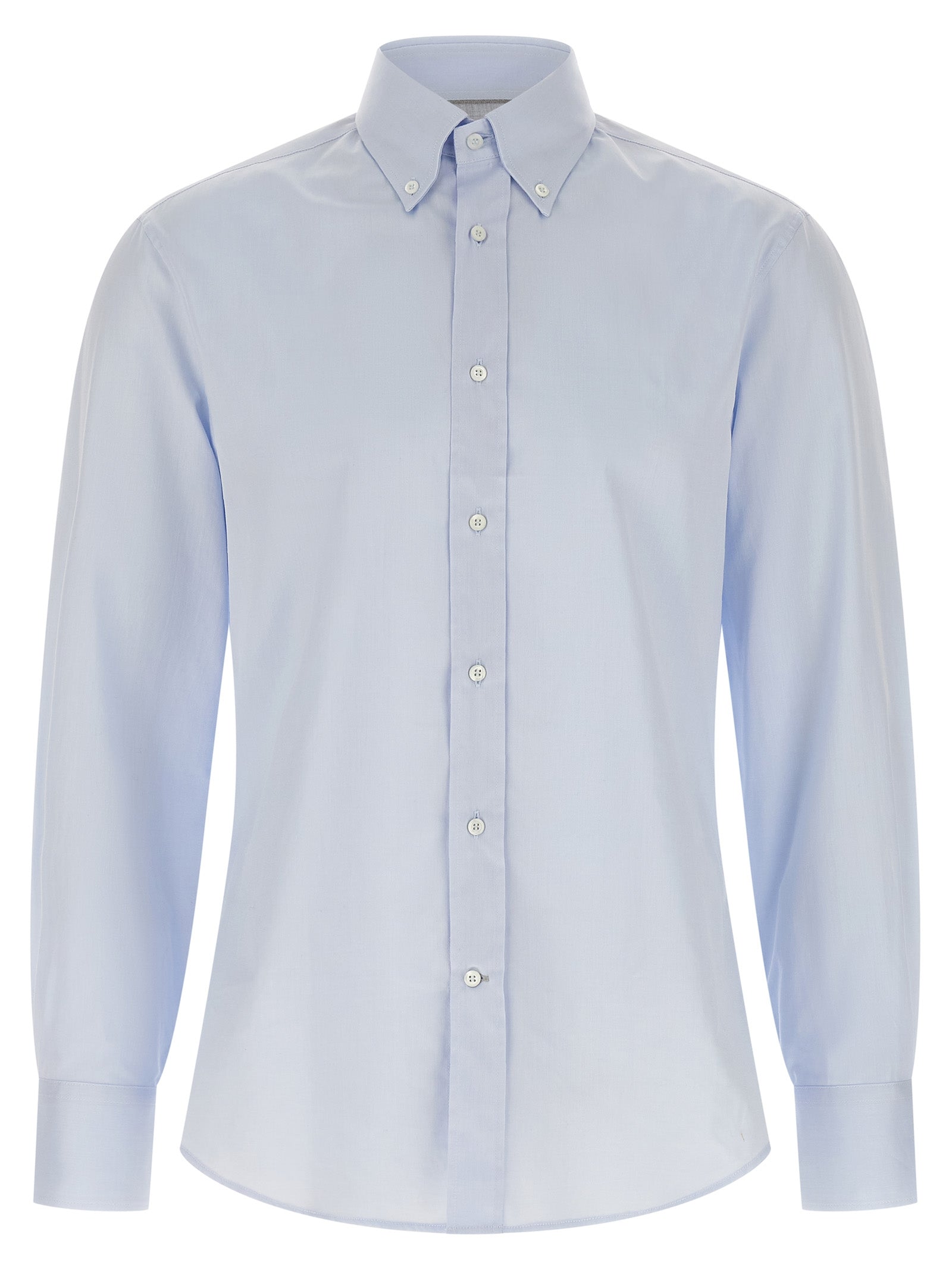 Brunello Cucinelli Blue Cotton Blouse