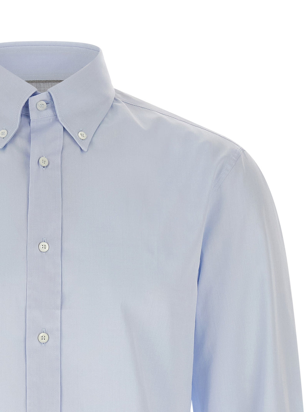 Brunello Cucinelli Blue Cotton Blouse