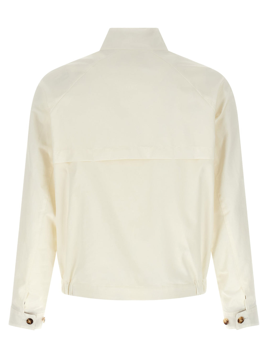 Brunello Cucinelli White Cotton Full-Length Jacket