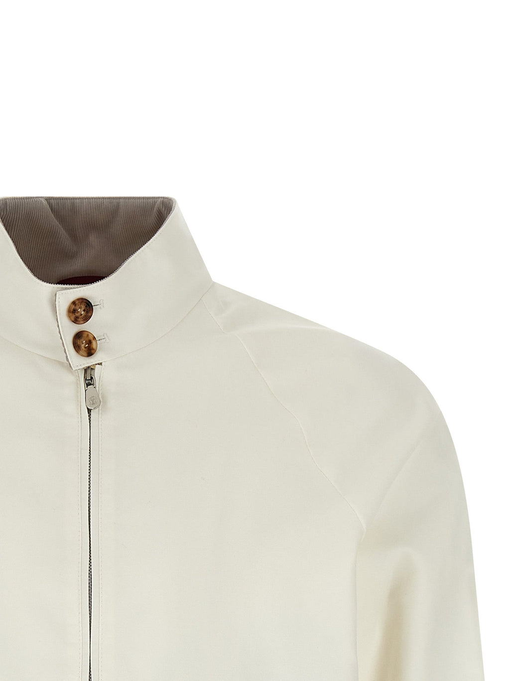 Brunello Cucinelli White Cotton Full-Length Jacket