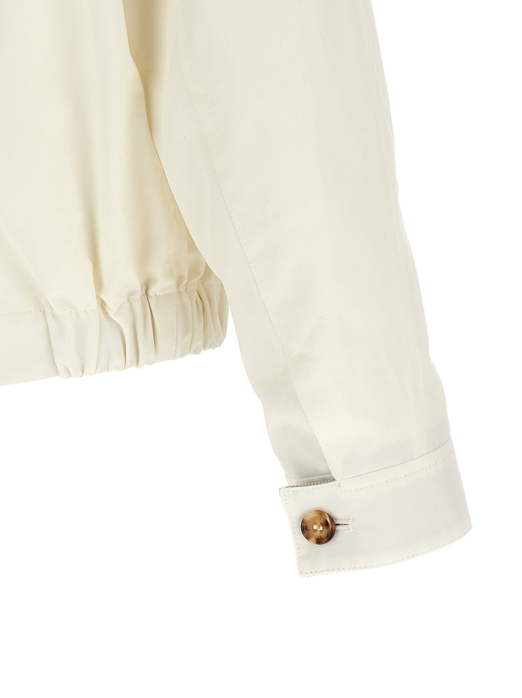 Brunello Cucinelli White Cotton Full-Length Jacket