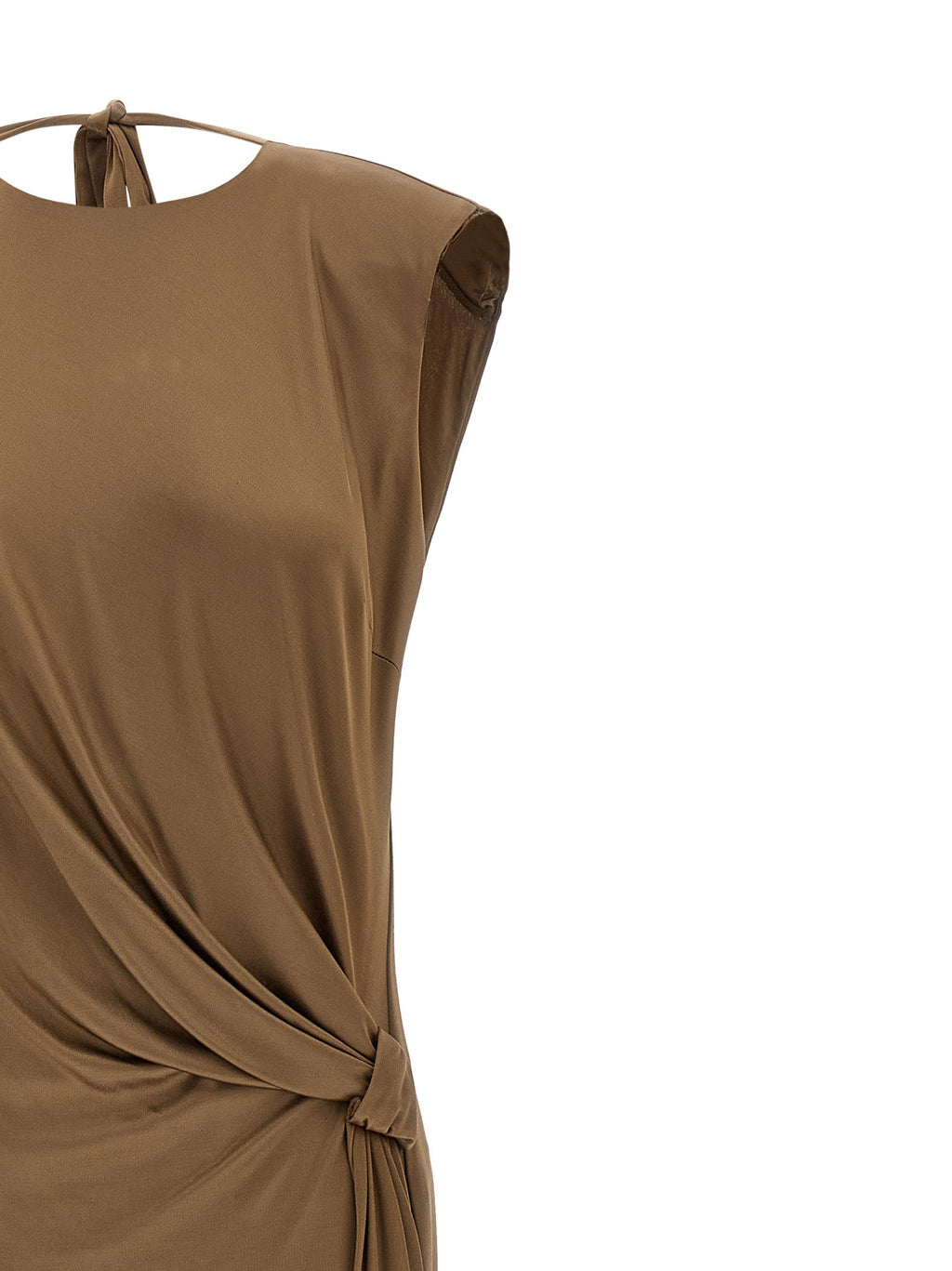 Elisabetta Franchi Beige Viscose Long Dress