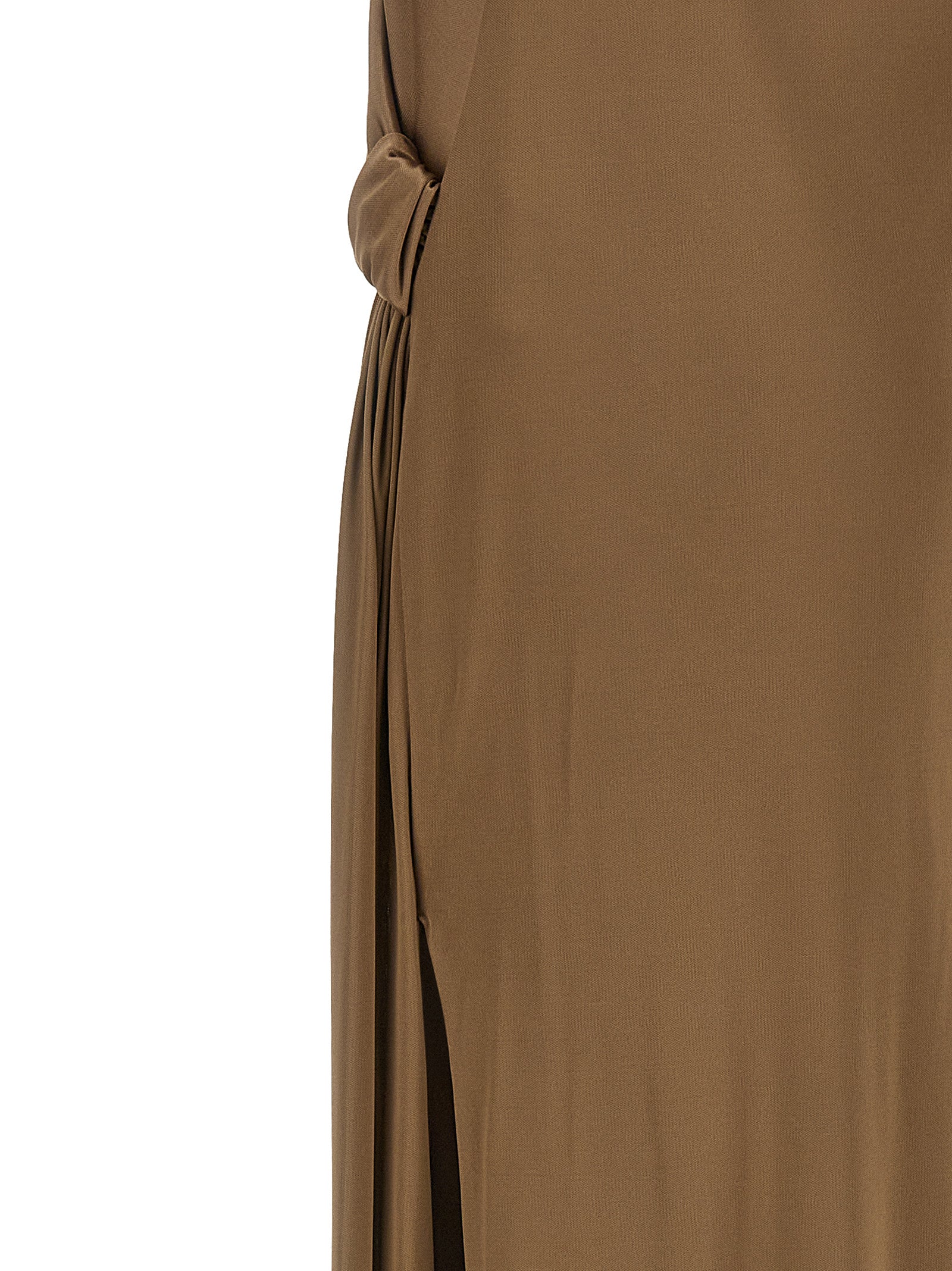 Elisabetta Franchi Beige Viscose Long Dress