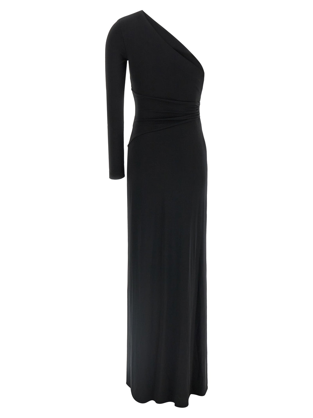 Elisabetta Franchi Black Viscose Long Dress