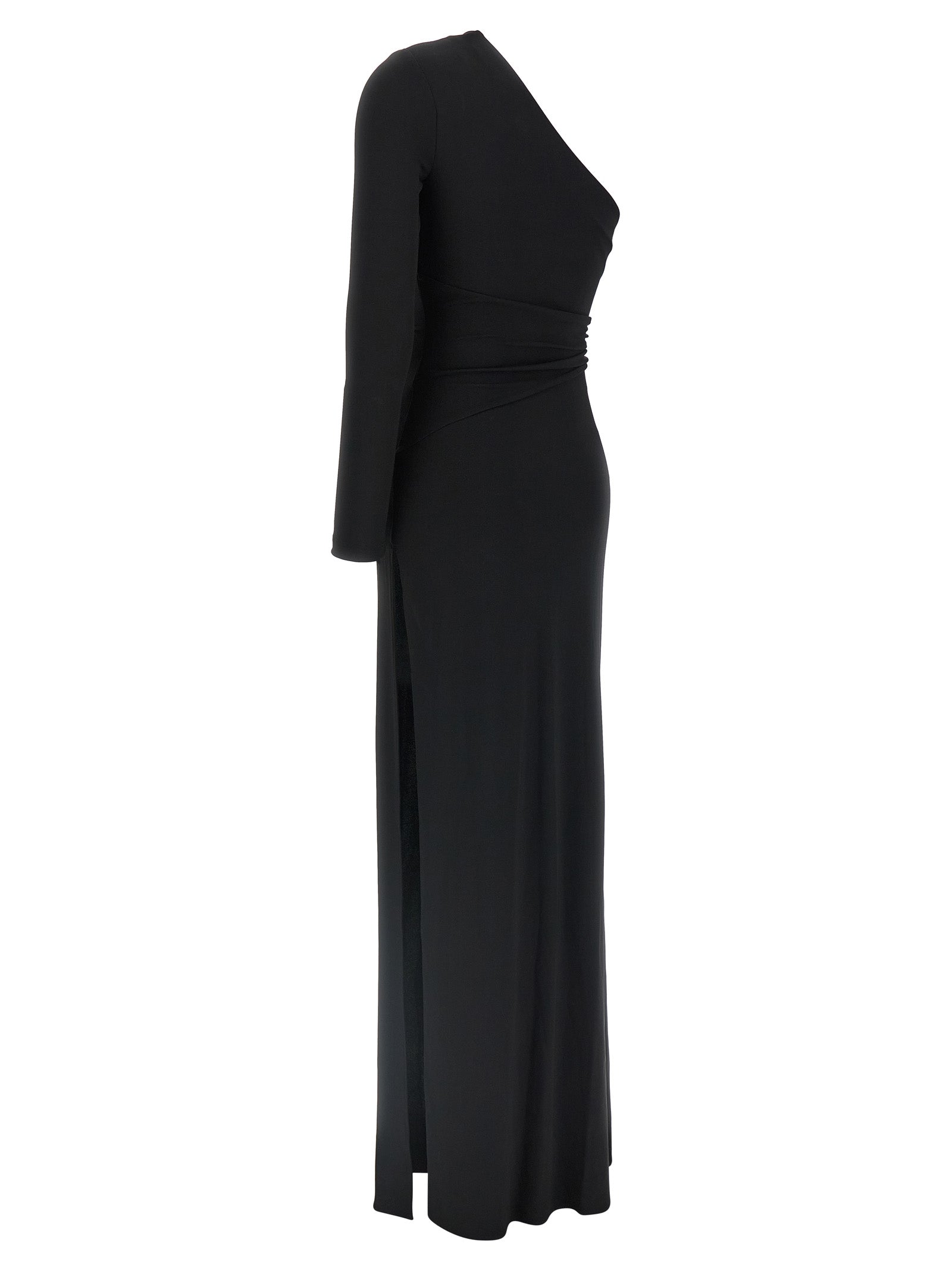 Elisabetta Franchi Black Viscose Long Dress