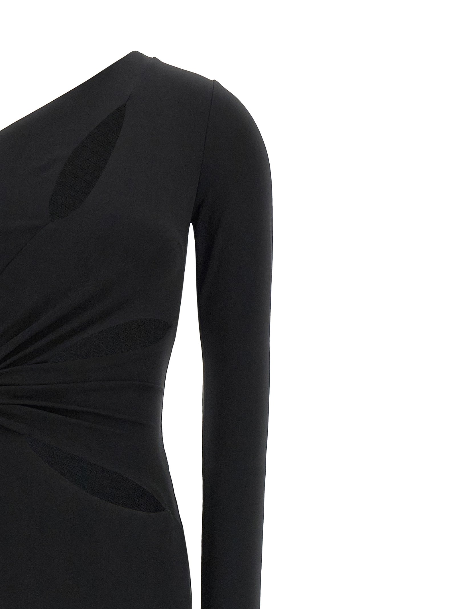 Elisabetta Franchi Black Viscose Long Dress