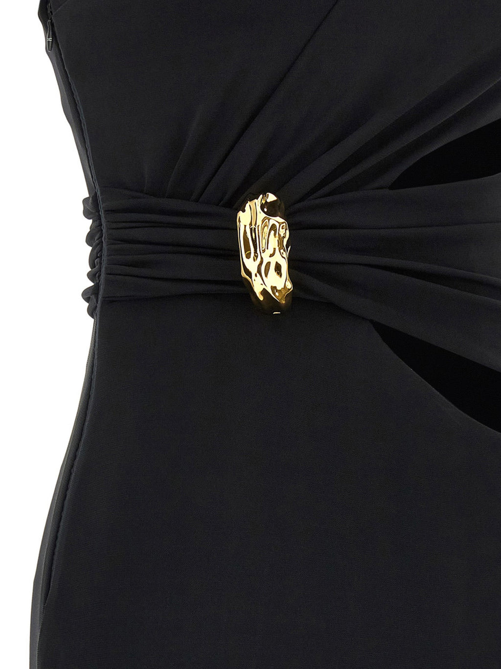 Elisabetta Franchi Black Viscose Long Dress