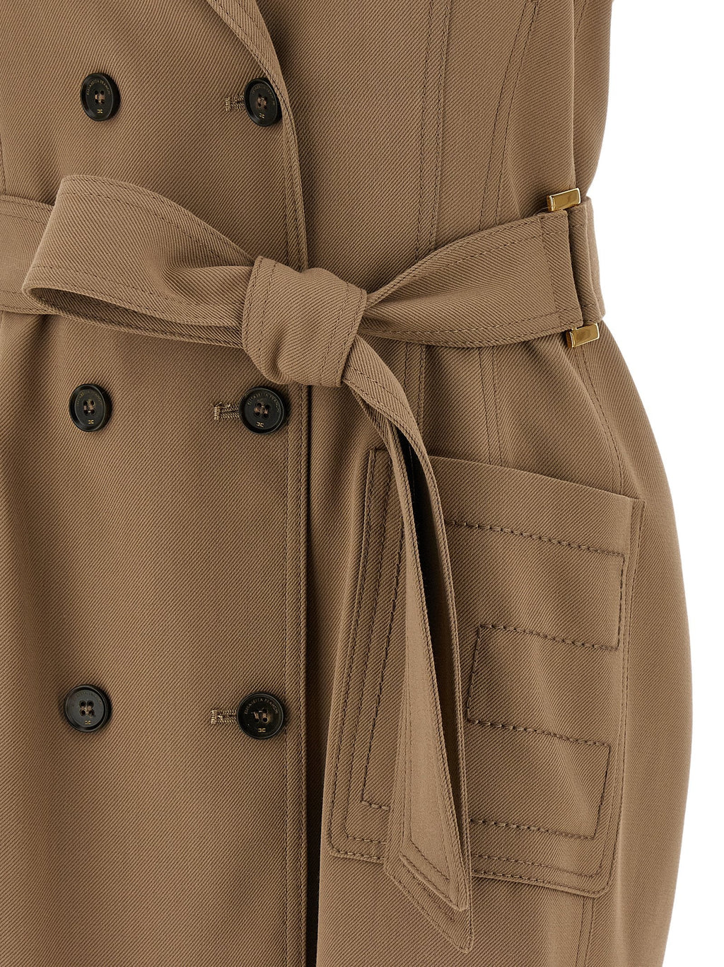 Elisabetta Franchi Beige Viscose Short Dress