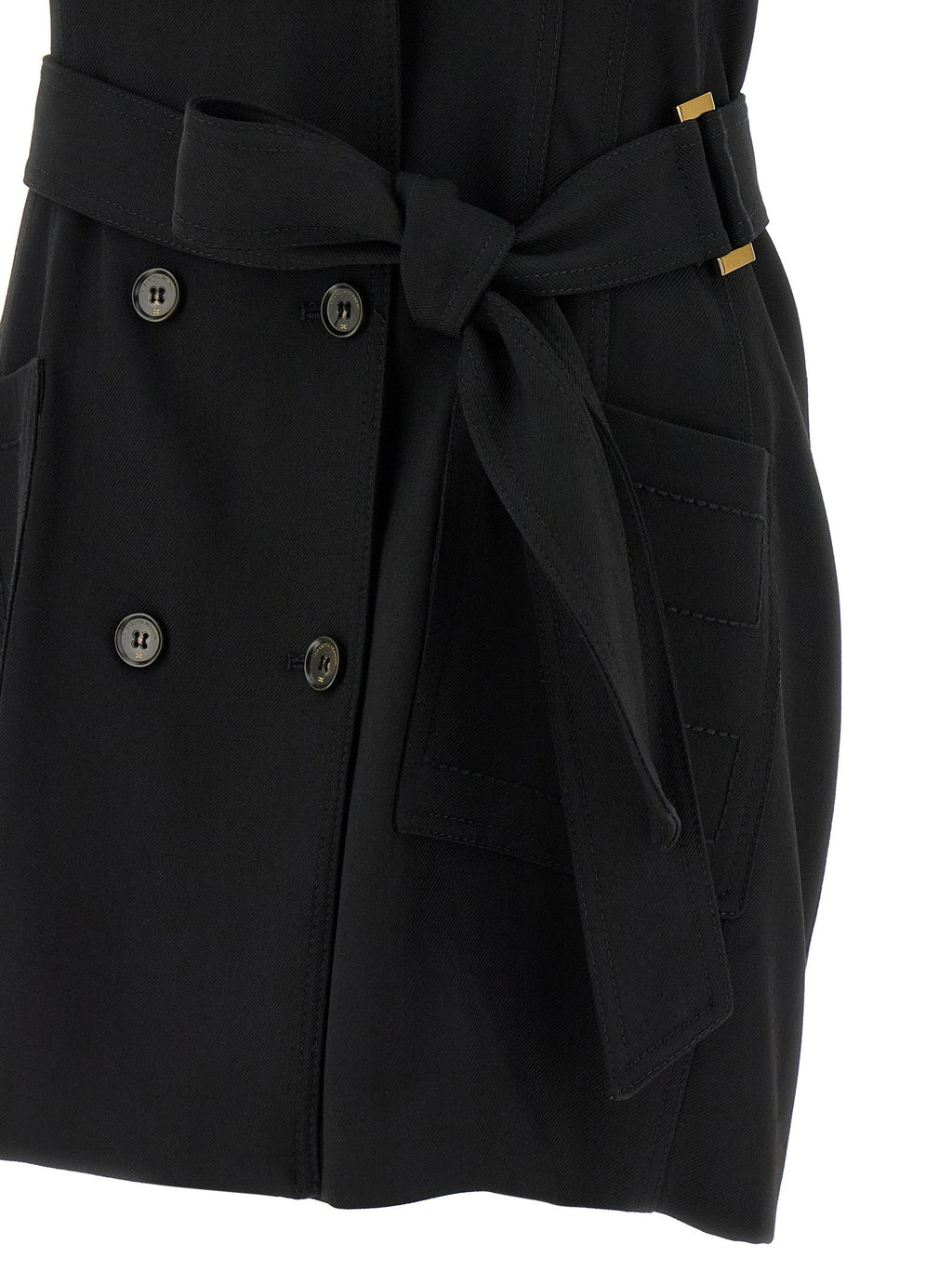 Elisabetta Franchi Black Viscose Short Dress