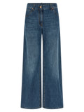Brunello Cucinelli Blue Cotton Relaxed Fit Jeans