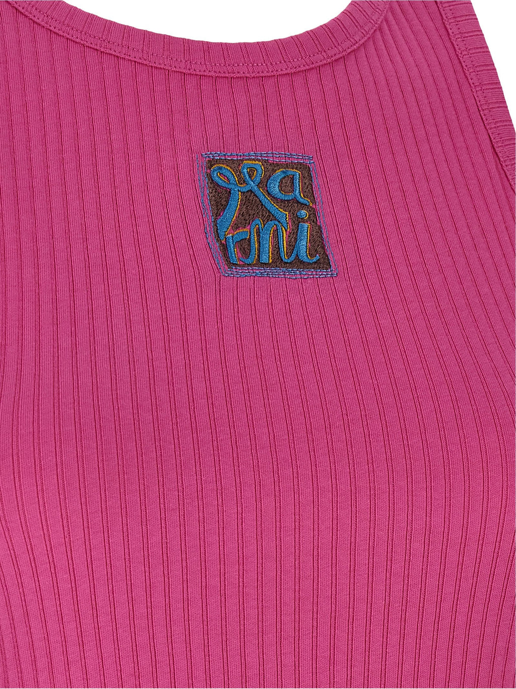 Marni Fuchsia Cotton Sleeveles T-Shirt