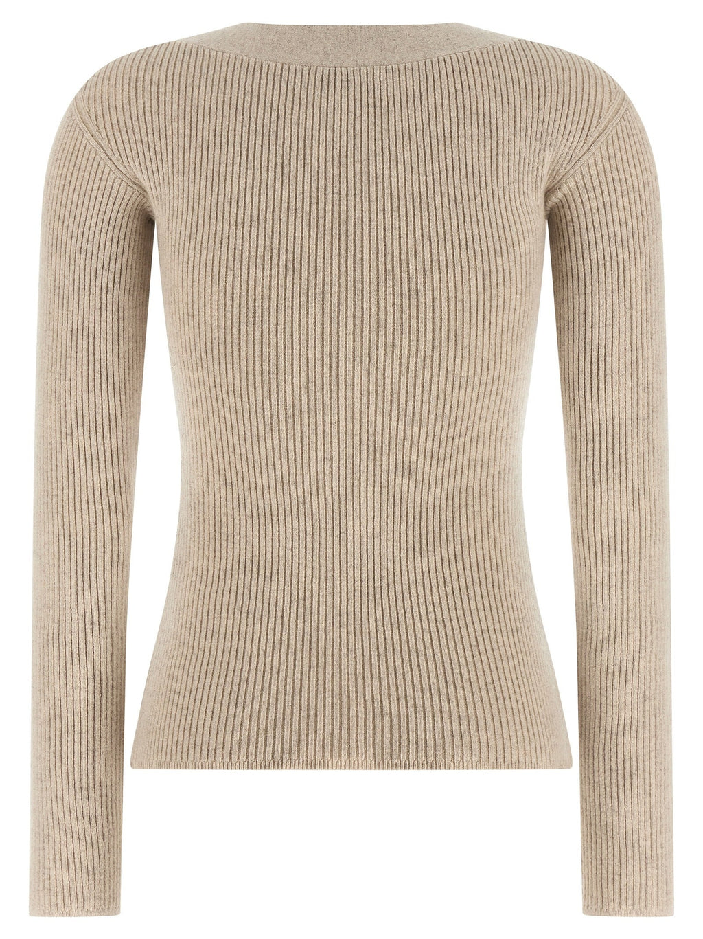 Max Mara Beige Wool Cardigan