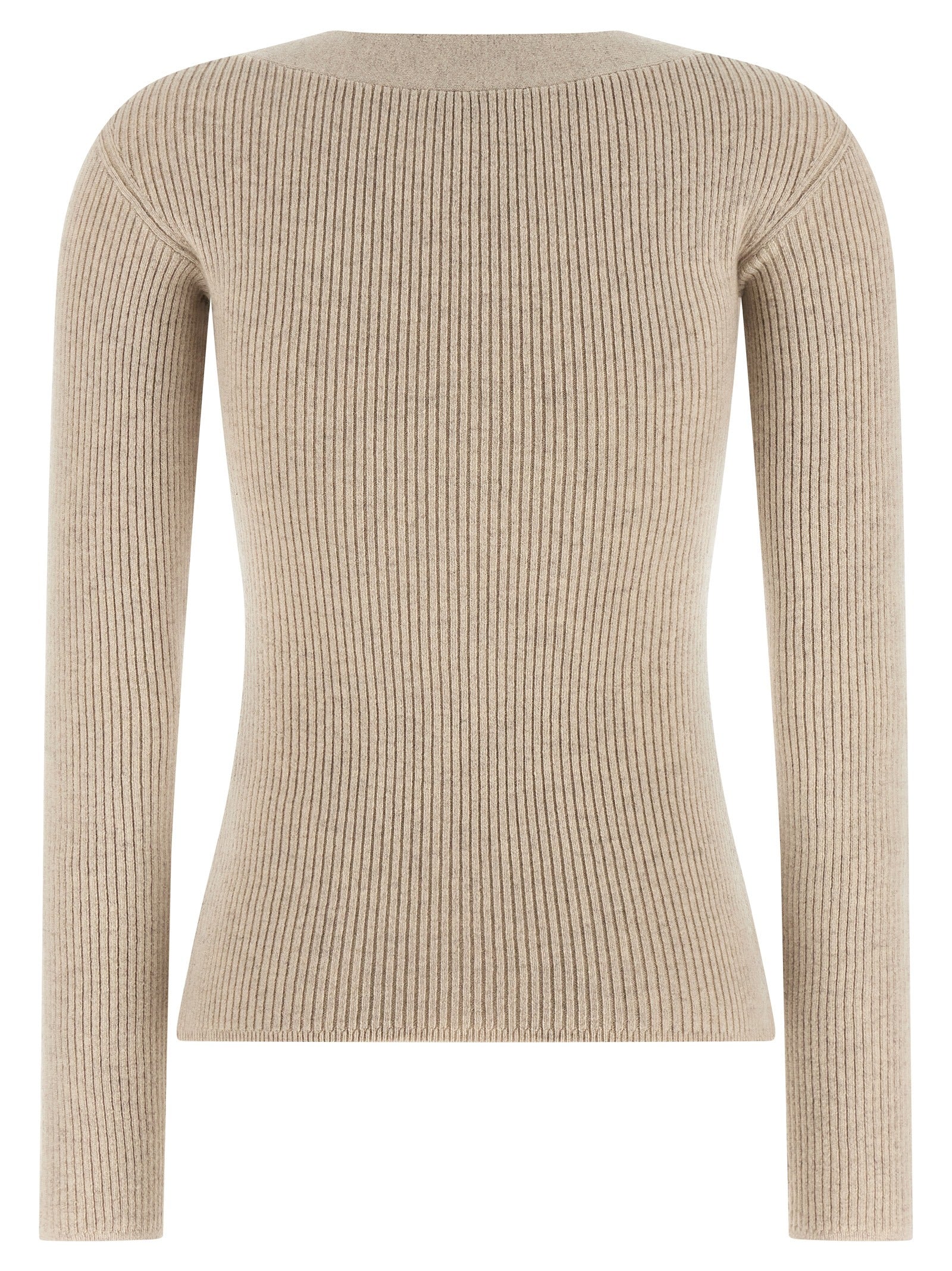 Max Mara Beige Wool Cardigan