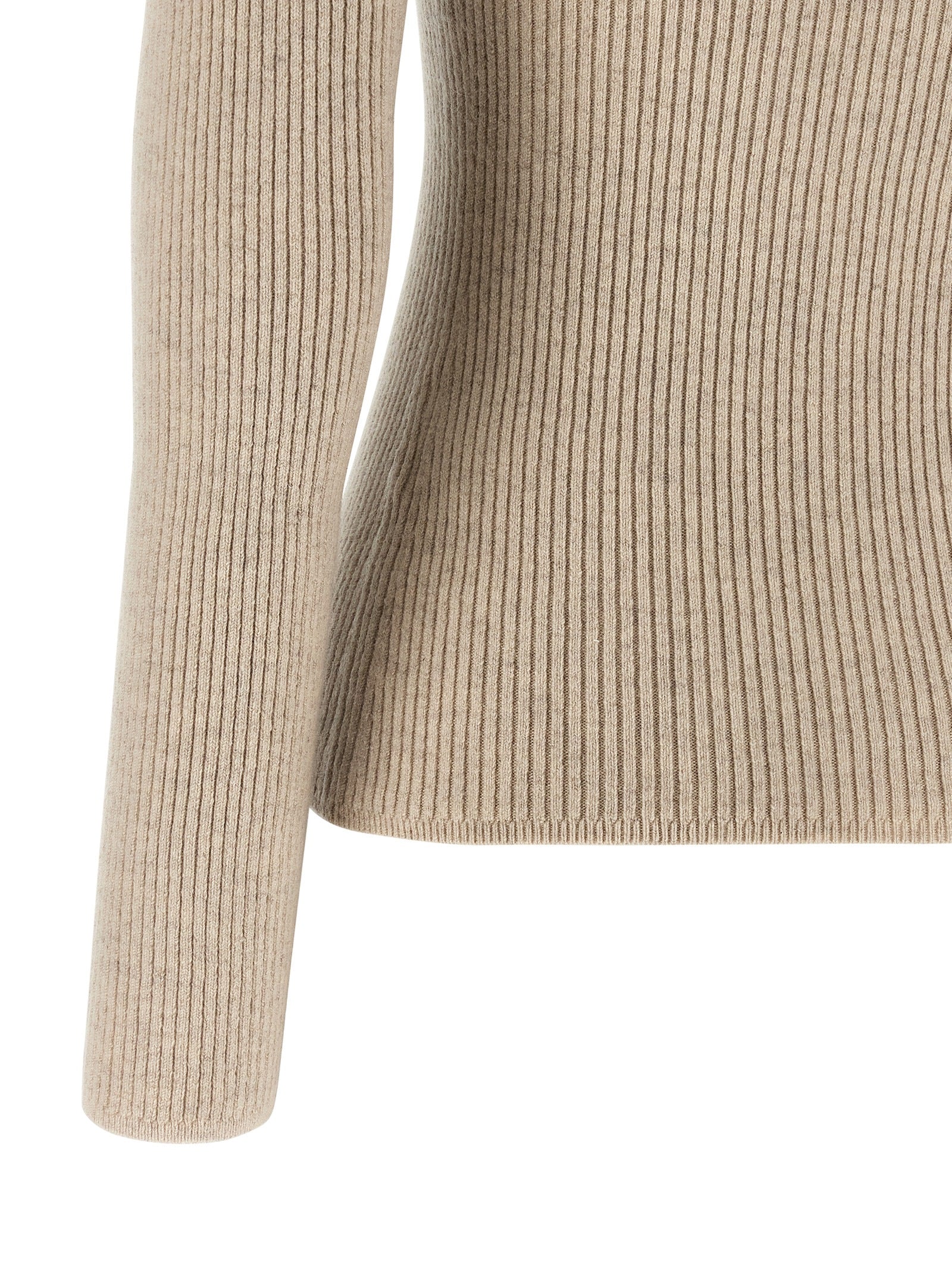 Max Mara Beige Wool Cardigan