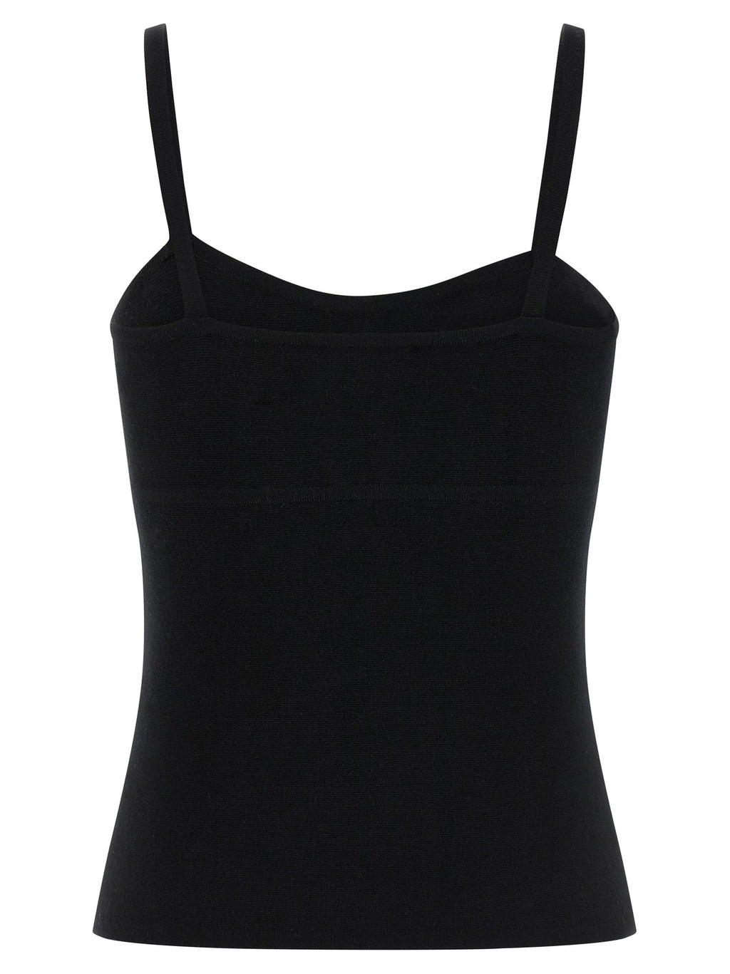 Max Mara Black Virgin Wool Tank Tops