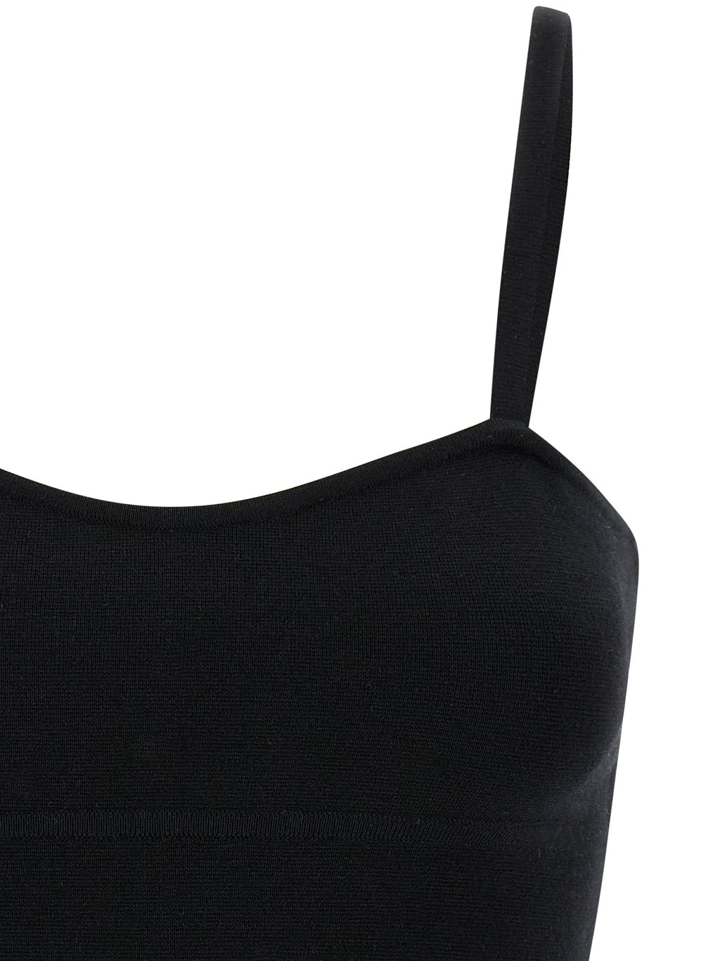 Max Mara Black Virgin Wool Tank Tops