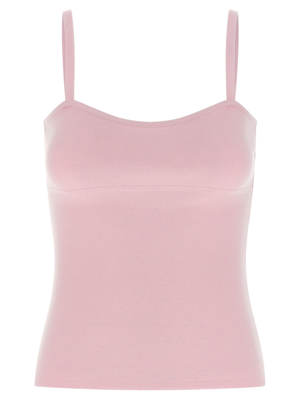 Max Mara Multicolor Virgin Wool Sleeveles T-Shirt