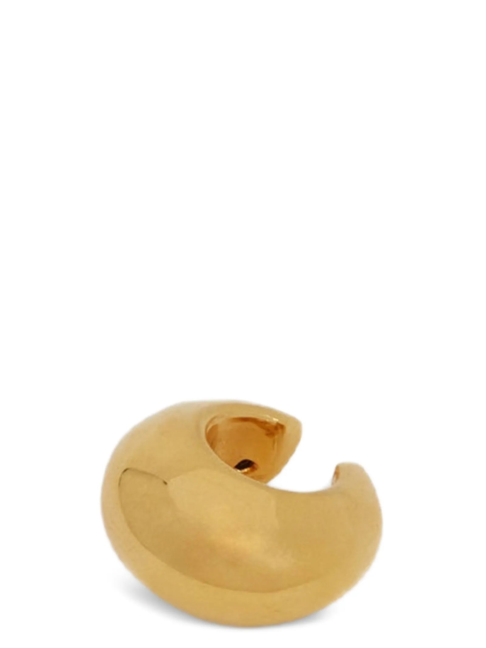 Jil Sander Gold Brass Earrings