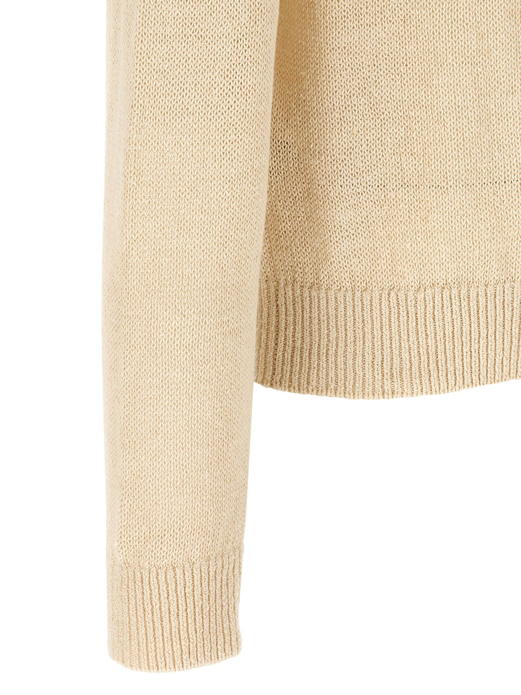 Jil Sander Beige Hemp Cardigan