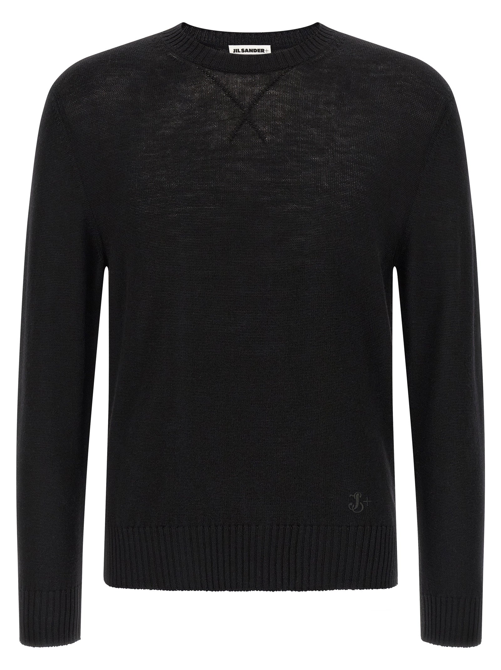 Jil Sander Black Virgin Wool Cardigan