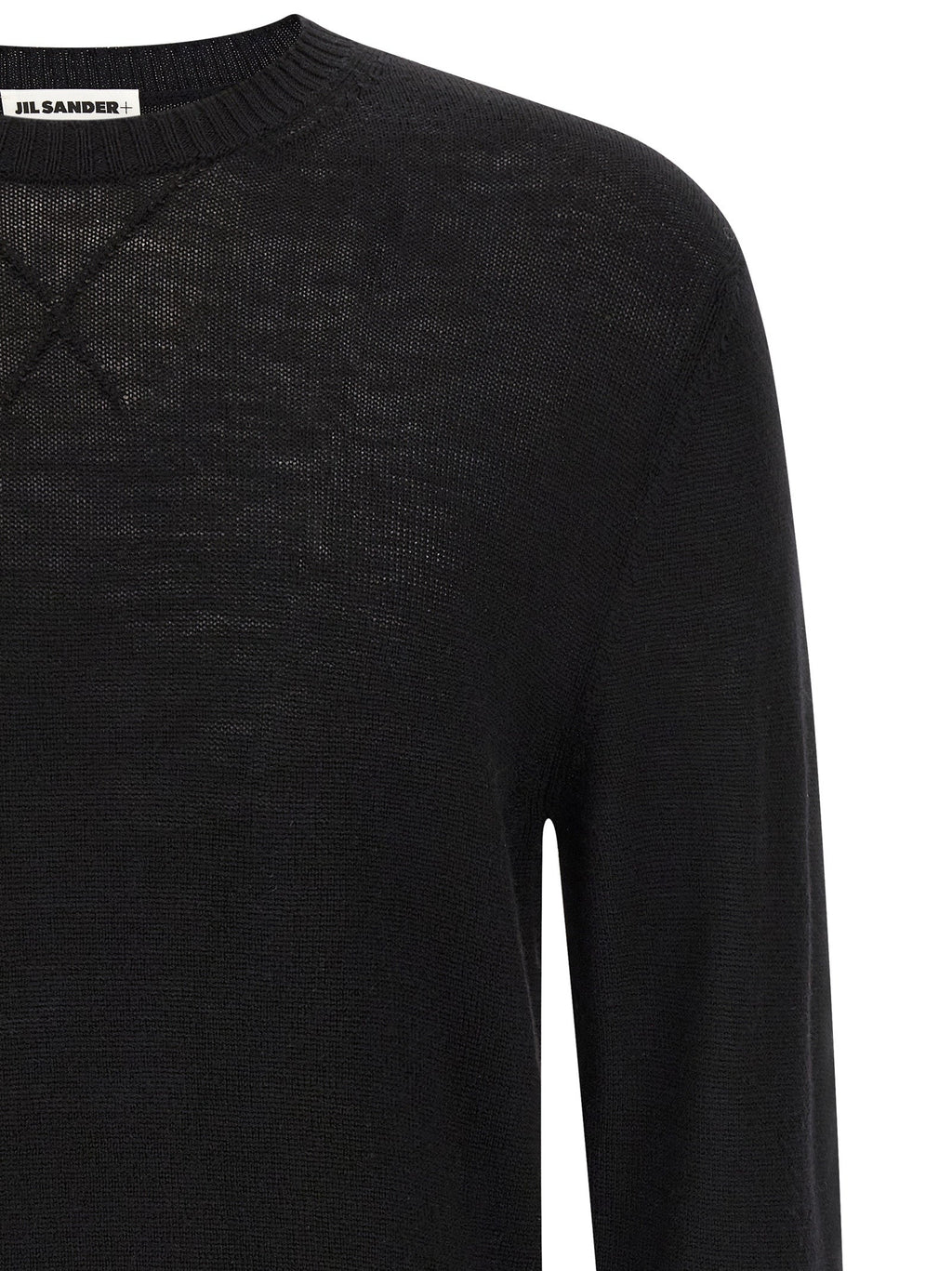 Jil Sander Black Virgin Wool Cardigan
