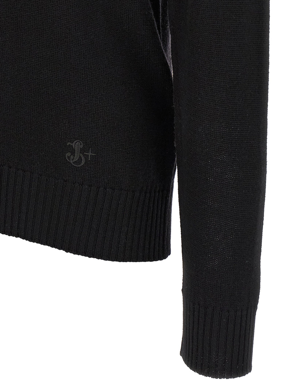 Jil Sander Black Virgin Wool Cardigan