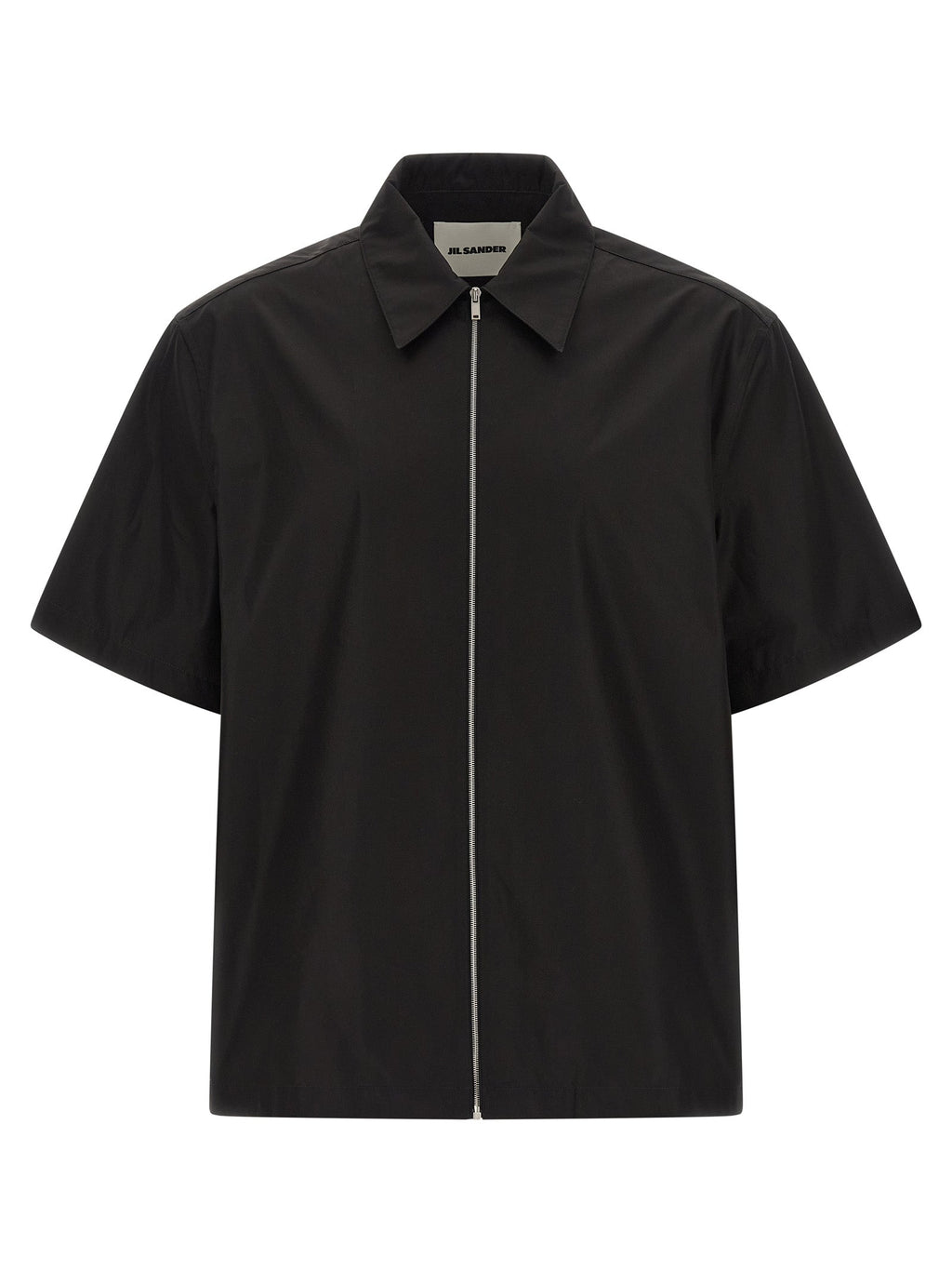 Jil Sander Black Cotton Blouse
