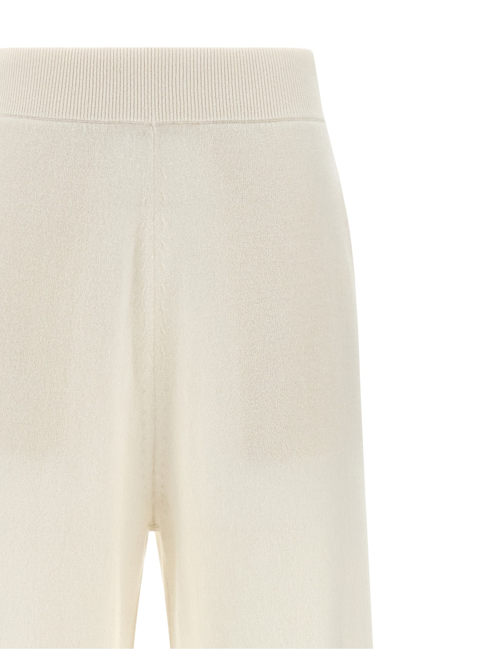Max Mara White Cashmere Casual Pants