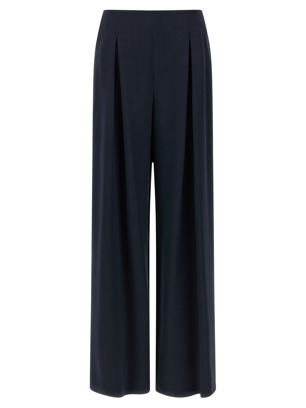 Max Mara Blue Silk Casual Pants