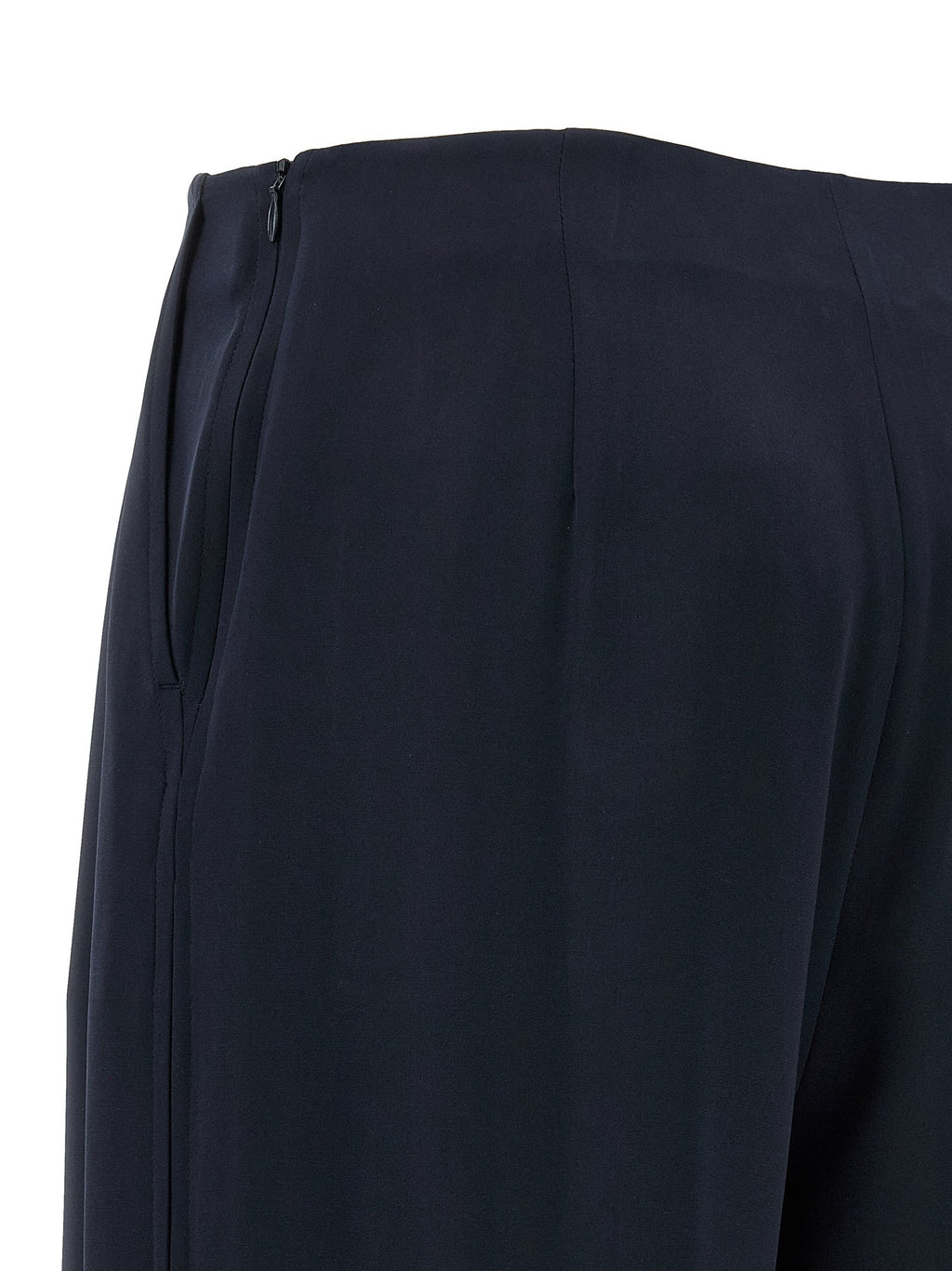 Max Mara Blue Silk Casual Pants