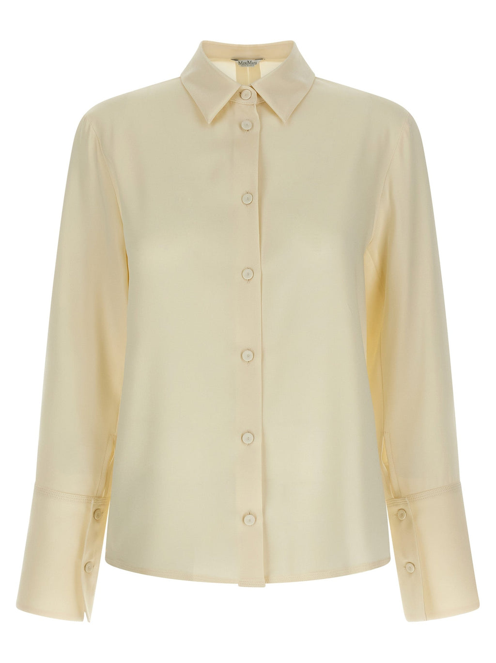 Max Mara White Silk Blouse