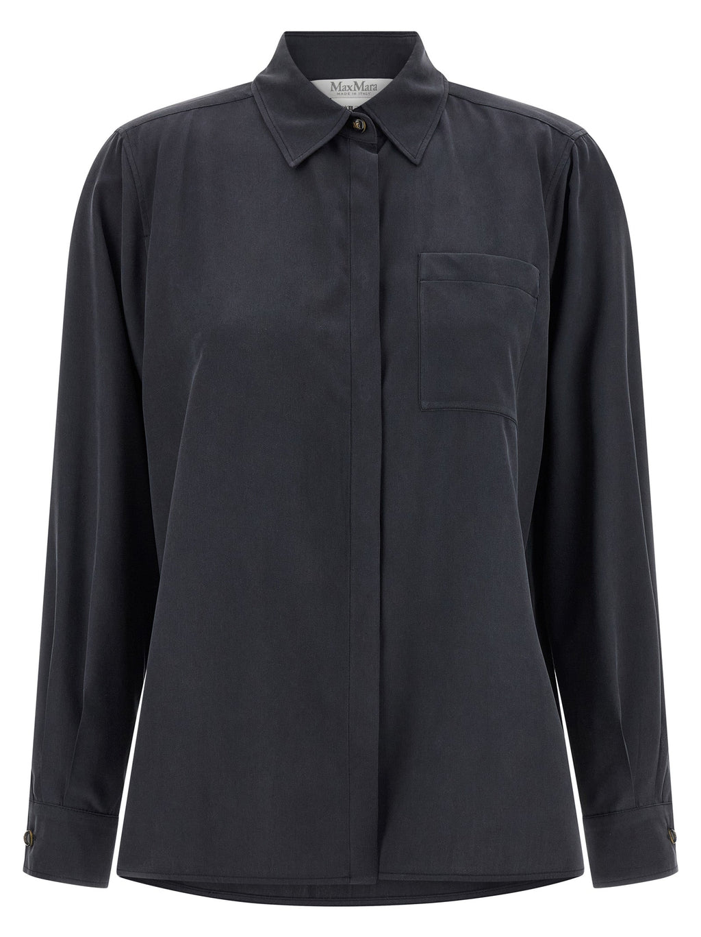 Max Mara Gray Silk Blouse